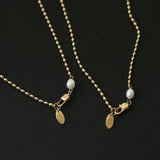 316L Stainless Steel Rice Pearls Necklace For Women