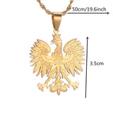 Poland Eagle Pendant Necklace for Women