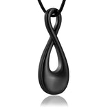 Men Women Infinity Cremation Jewelry For Ashes Pendant Stainless Steel