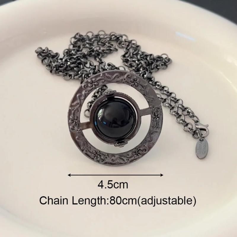 Purple Saturn Necklace for Women Jewelry Party