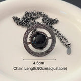 Purple Saturn Necklace for Women Jewelry Party