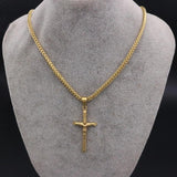 Stainless Steel Cross Necklace for Women - Gift for Men