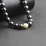 Magnetic Hematite Pearl Necklace Choker for Women