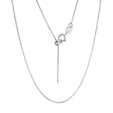 Trustdavis 925 Silver Box Chain Necklace for Women