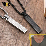 Roman Numeral Bar Necklace for Men