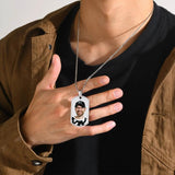 Custom Photos Dog Tag Necklace Stainless Steel Personalized Collar
