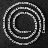 4MM Iced Out Tennis Bracelet Necklace Men Hip-Hop Jewelry Women Choker Chain