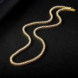 4MM Iced Out Tennis Bracelet Necklace Men Hip-Hop Jewelry Women Choker Chain
