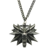 Wizard 3 Joker Pendant Necklace Geralt Wolf Metal Chain