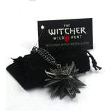 Wizard 3 Joker Pendant Necklace Geralt Wolf Metal Chain