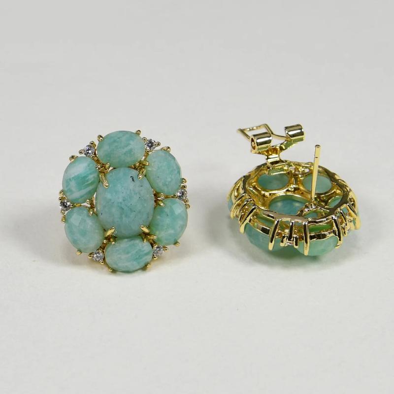 G-G Amazonite Crystal Earring - Jewelry Gift