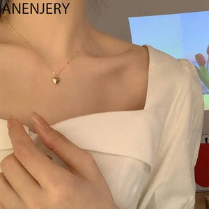 Couple Heart Necklace Pendant Necklace For Women Love Jewelry Gift
