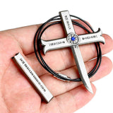 One Piece Dracule Mihawk Cross Sword Necklace Retro Pendant Choker