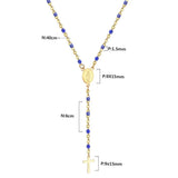 Stainless Steel Religious Cross Jesus Choker Necklace For Women