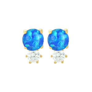925 Sterling Silver Opal Earrings Set for Women