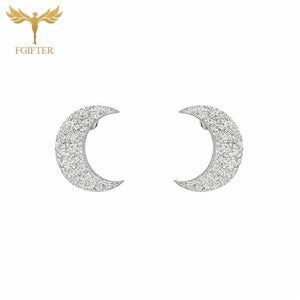 Moon Earrings Lot Stainless Steel 12 Pairs Set Men Women Girls Gift Ear Piercing