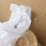 Small Heart Pendant Stainless Steel Necklace 18K Plated Waterproof