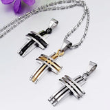 Mini Cross Pendant Necklace Accessory