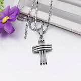 Mini Cross Pendant Necklace Accessory
