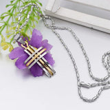 Mini Cross Pendant Necklace Accessory
