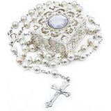 Catholic Rosary Beads Necklace Mary Cross Pendant