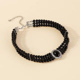 Multi-Layer Pearl Necklace Punk Ladies Wedding Charm Jewelry