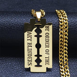 Peaky Blinders Stainless Steel Chain Necklace Punk Blade Jewelry N2243S
