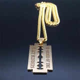 Peaky Blinders Stainless Steel Chain Necklace Punk Blade Jewelry N2243S