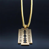 Peaky Blinders Stainless Steel Chain Necklace Punk Blade Jewelry N2243S