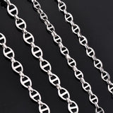 6mm 8mm Stainless Steel Chain Necklace Hip Hop Punk Jewelry