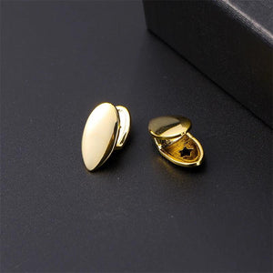 Hip Hop 2pcs Teeth Caps Grillz Top & Bottom Charm Grills Gift