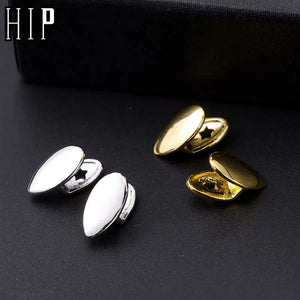 Hip Hop 2pcs Teeth Caps Grillz Top & Bottom Charm Grills Gift