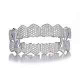 Hip Hop CZ Stones Teeth Grillz Caps Iced Out Micro Pave Grills
