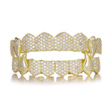 Hip Hop CZ Stones Teeth Grillz Caps Iced Out Micro Pave Grills