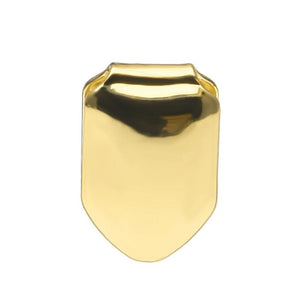 Golden Dental Grill Party Accessory Bottom Cross Tooth Grill Cap