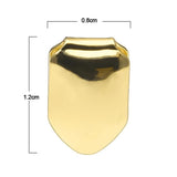 Golden Dental Grill Party Accessory Bottom Cross Tooth Grill Cap