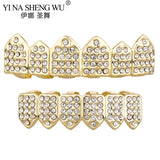Sky Crystal Teeth Grillz Zircon Hip Hop Dental Grills Piercing Halloween Gift