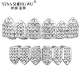 Sky Crystal Teeth Grillz Zircon Hip Hop Dental Grills Piercing Halloween Gift