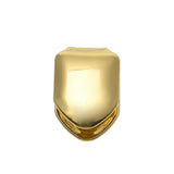 Golden Hip Hop Single Teeth Grillz Caps for Costume Party Rapper