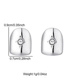 Hip Hop Iced CapsTeeth Grillz Plated Cubic Zircon Micro Pave Grills