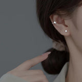 925 Silver Star Ear Clip Earrings Minimalist No Piercing Teen Party Ear Cuff
