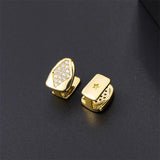 Hip Hop Iced Bling Teeth Grillz Micro Pave Top & Bottom Grills