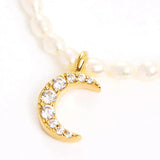 925 Sterling Silver Pearl Choker Necklace for Women