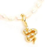 925 Sterling Silver Pearl Choker Necklace for Women