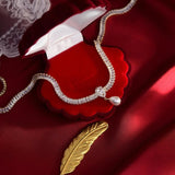 Baroque Zircon Pearl Necklace For Women