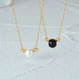 Women's Silver Pearl Pendant Necklace 925 Sterling Daily Wear