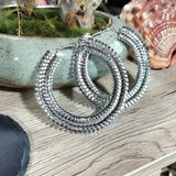 Punk Wide Chain Hoop Earrings Statement Brincos Jewelry