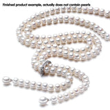Long Pearl Necklace Freshwater Pearl Jewelry Clasp