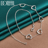 Heart Pendant Necklace 925 Silver for Women