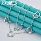Heart Pendant Necklace 925 Silver for Women